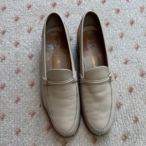 Bally Men's Cream Loafers